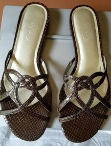 Talbots dark brown Summer sandals, Sz 8.5 B